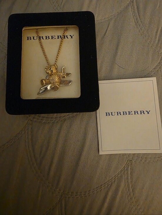 Burberry Jewelry - BURBERRYS Bear Plane Necklace 50th anniversary / Euc